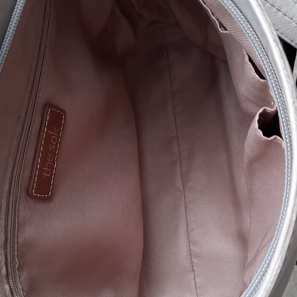 The Sak De Young Hobo bag, truffle stripe/silver, leather shoulder handbag - Picture 7 of 12